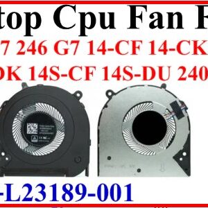HP 14-CF 14-CK 14-cm 14S-DP 14S-DK 240 246 G7 240G7 246G7 Series Laptop Cooling Fan