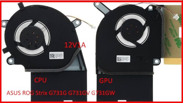 Asus ROG G731G G731GV G731GW G531G G531G_N G531GT G531GT-BI17N6 CPU & GPU Cooling Fan 12V 1A